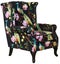 TNC Peacock Wing Chair, Black Carousel 1