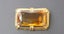 Art Deco Czech ? Glass Citrine / Amber Brooch - Large Statement piece Brooch Carousel 1