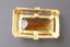 Art Deco Czech ? Glass Citrine / Amber Brooch - Large Statement piece Brooch Carousel 4