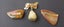 3 Vintage Jasper Stone Brooches - Bow Brooch Carousel 2