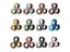 3Pcs Fidget Spinner Magnetic Ring Toys For Adult Kids Anxiety Stress Relief Carousel 1