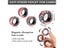 3Pcs Fidget Spinner Magnetic Ring Toys For Adult Kids Anxiety Stress Relief Carousel 6