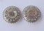 1960's Large Clip On Earrings - Paua Shell - Australian made Goldcrest Jewelry Carousel 1