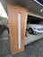 Wooden door with frosty glass Carousel 1