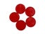 5 PCS Hot New High Quality Red Plastic Mini Air Hockey Table Puck Carousel 5
