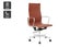 Matt Blatt Eames Replica High Back Leather Office Chair (Tan/Chrome) Carousel 1