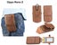 Oppo Reno Z Leather Belt Holster Belt Pouch With Belt loop brn Carousel 1