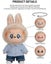 THE MONSTERS Labubu Flip With Me Vinyl Plush Doll(Afterpay) Carousel 4