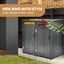 Plantcraft Double Steel Wheelie Garbage Bin Storage Shed Enclosure With 2 Openin Carousel 3