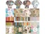 Chzimade 12Sheets Vintage Flower Scrapbooking Material Paper Pads Art Carousel 3