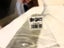 Two clear glass vases: IM Pres & Teddytimes; two sizes (2019S) Carousel 3