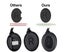1 Pair of Replacement Ear Pads Compatible with Bose QuietComfort 35 (Bose QC3 Carousel 8