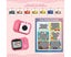 1080P Kids Digital Camera Mini Video Camera for Kids with 32GB Memory Card Carousel 8