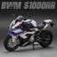 1:12 Kawasaki H2R BWM S1000RR Alloy Motorcycle Toys Diecast Miniature Car Front Carousel 1