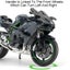 1:12 Kawasaki H2R BWM S1000RR Alloy Motorcycle Toys Diecast Miniature Car Front Carousel 4