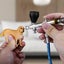 NEOECO NCT-SJ83 Dual Action Airbrush 9cc 1/3 Oz Fluid Cups Quick Remove Air Carousel 5
