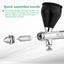 NEOECO NCT-SJ83 Dual Action Airbrush 9cc 1/3 Oz Fluid Cups Quick Remove Air Carousel 6