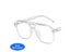 Vintage Oversized Eyeglasses Frame Women Men Clear Shades Anti Blue Light Big Carousel 1