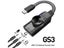 GS3 USB2.0 External 7.1 Channel Sound Card Adapter With Jacks Volume Control Carousel 3