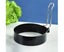2 Pack Stainless Steel Nonstick Egg Rings Pancake Mold Cooking - Black Carousel 3