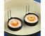 2 Pack Stainless Steel Nonstick Egg Rings Pancake Mold Cooking - Black Carousel 5