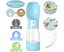 2 in1 Puppy Dog Cat Pet Water Bottle Blue Carousel 3