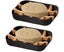 Durable Bamboo Soap Dish with Drip Tray for Bathroom Soap (Black) Carousel 1