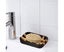 Durable Bamboo Soap Dish with Drip Tray for Bathroom Soap (Black) Carousel 4