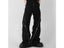 Design Slit Flared Pants Men Black Zipper Vertical Feeling Retro Trousers Carousel 1