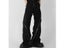 Design Slit Flared Pants Men Black Zipper Vertical Feeling Retro Trousers Carousel 4