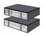 2 PCS Gray Bins Clothes Foldable Blanket Bags Under Bed Space-Saving Durable Carousel 1
