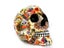 New Creative Skull Resin Statues Color Flower Desk Decor Toy Birthday Gift Carousel 1