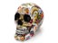 New Creative Skull Resin Statues Color Flower Desk Decor Toy Birthday Gift Carousel 7