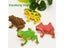 1PC Simulation Frog Model Kids Animal Toy Toad Tricky Scary Squeeze Sound Hobby Carousel 5