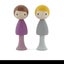 BULK CLiCQUES Peg Dolls - 10x sets Carousel 6