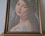 +++ VINTAGE " THE YOUNG GIRL" FRAMED TAPESTRY +++ Carousel 6