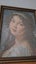 +++ VINTAGE " THE YOUNG GIRL" FRAMED TAPESTRY +++ Carousel 11