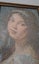 +++ VINTAGE " THE YOUNG GIRL" FRAMED TAPESTRY +++ Carousel 12