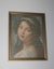 +++ VINTAGE " THE YOUNG GIRL" FRAMED TAPESTRY +++ Carousel 1