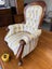 A 20th Century Solid Mahogany Frame Miniature Apprentice Button Back Arm Chair Carousel 3