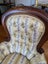 A 20th Century Solid Mahogany Frame Miniature Apprentice Button Back Arm Chair Carousel 19