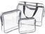 3 Pieces Large Clear Travel Bags for Toiletries, Waterproof Clear Plastic Cos Carousel 1