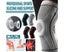 2Pcs Knee Brace Knee Compression Sleeve Sports Silicone Knee Support-Gray-XL Carousel 2