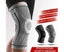 2Pcs Knee Brace Knee Compression Sleeve Sports Silicone Knee Support-Gray-XL Carousel 4