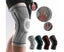 2Pcs Knee Brace Knee Compression Sleeve Sports Silicone Knee Support-Gray-XL Carousel 7