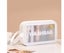 2Pcs PVC Cosmetic Bag Waterproof Makeup Travel Toiletry Bags White Carousel 3