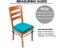 Velvet Fabric Soft Seat Cushion Covers Stretch Washable Spandex Dining Chair Carousel 4