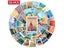 World Landmark Famous City Buildings Stickers Travel Beautiful Scenery PVC Carousel 1