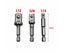 3Pcs Socket Adapter Drill BIts Set 1/4" 3/8" 1/2" Hex Shank Impact Driver Too Carousel 2