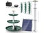 3 Tiered Bird Bath With 3W Solar Pump DIY Solar Fountain Detachable And Carousel 6